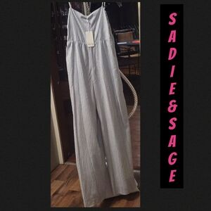 Sadie & Sage Thinstriped Jumpsuit